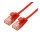 ROLINE GREEN UTP Patchkabel Cat.6A (Class EA), LSOH, slim, rot, 0,15 m