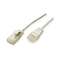 ROLINE GREEN UTP Patchkabel Cat.6A (Class EA), LSOH, slim, grau, 2 m