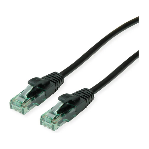 ROLINE RM Patchkabel Cat.6A UTP, schwarz, 2 m