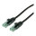 ROLINE RM Patchkabel Cat.6A UTP, schwarz, 0,5 m