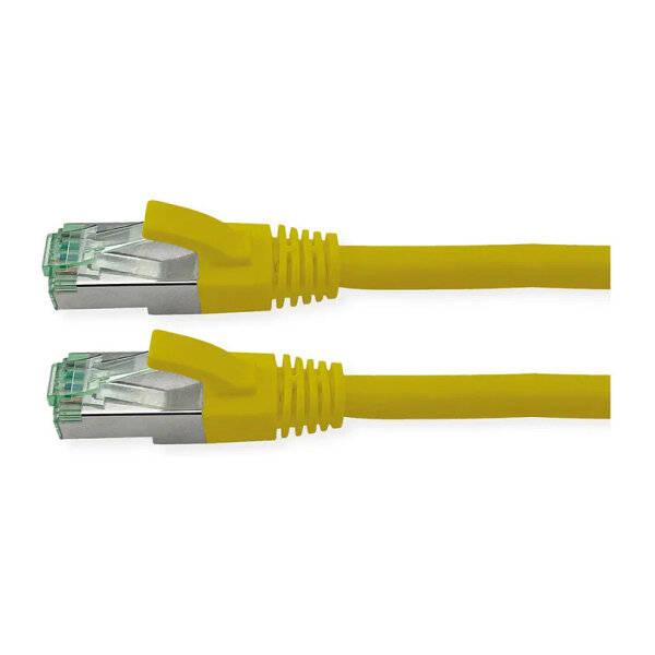 ROLINE RM Patchkabel Cat.6A S/FTP (PiMF), gelb, 15 m