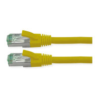 ROLINE RM Patchkabel Cat.6A S/FTP (PiMF), gelb, 15 m
