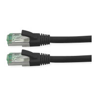 ROLINE RM Patchkabel Cat.6A S/FTP (PiMF), schwarz, 1,5 m