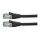 ROLINE RM Patchkabel Cat.6A S/FTP (PiMF), schwarz, 0,3 m