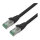 ROLINE RM Patchkabel Cat.6A S/FTP (PiMF), schwarz, 0,3 m
