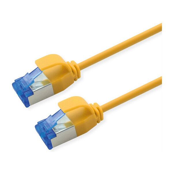 ROLINE Patchkabel Cat.6A (Class EA) S/FTP (PiMF), LSOH, PoE, gelb, 7 m
