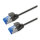 ROLINE Patchkabel Cat.6A (Class EA) S/FTP (PiMF), LSOH, PoE, schwarz, 2 m