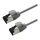 ROLINE S/FTP Patchkabel Kat.8.1, Slim, PoE, grau, 0,3m