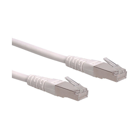 ROLINE Patchkabel Kat.6 Class E S/FTP PiMF weiss 15m