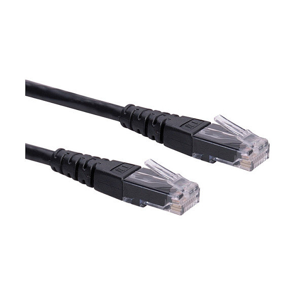 ROLINE Patchkabel Kat.6 Class E UTP schwarz 1,5m