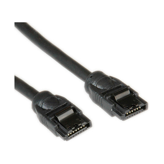 ROLINE Internes SATA 6.0 Gbit/s HDD-Kabel mit Schnappverschluss 0,5m