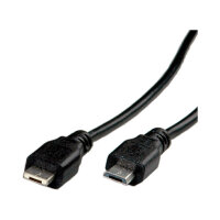 ROLINE USB 2.0 Kabel Micro USB A ST - Micro USB B ST 1,8m