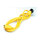 ROLINE Apparate-Verbindungskabel IEC 320 C14 - C13 gelb 1,8m