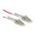 ROLINE LWL-Kabel 50/125um OM4 LC/LC Low-Loss-Stecker fr hohe Dichte violett 5m