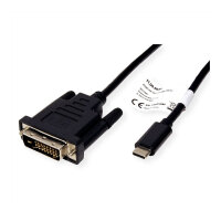 ROLINE USB Typ C - DVI Adapterkabel, ST/ST, 2 m