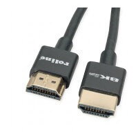 ROLINE 8K HDMI Ultra HD Kabel mit Ethernet, Slim, ST/ST,...