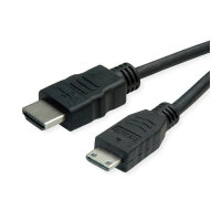 ROLINE GREEN HDMI High Speed Kabel mit Ethernet, HDMI ST - Mini HDMI ST, 2 m