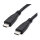 ROLINE RM USB 3.2 Gen 2 Kabel, C-C, ST/ST, 4K UHD-1, 10Gbit/s, Emark, 100W, schwarz, 0,5 m