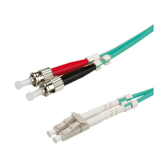 ROLINE LWL-Kabel 50/125um OM3 LC/ST trkis 0,5m