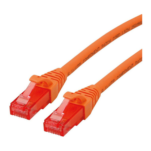 ROLINE Patchkabel Cat.6 UTP, Component Level, LSOH, orange, 0,5 m