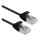 ROLINE U/FTP DataCenter Patchkabel Cat.6A (Class EA), LSOH, slim, schwarz, 0,15 m