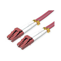ROLINE LWL-Kabel 50/125m OM4, LC/LC, stahlarmiert, LSOH, violett, 20 m