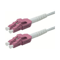 ROLINE LWL-Kabel duplex 50/125m OM4, LC/LC, UNIBOOT, violett, 0,5 m