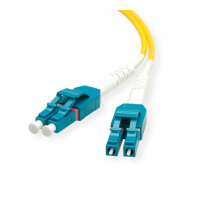 ROLINE LWL-Kabel Duplex, Single Mode 9/125m OS2, LC/LC, gelb, 7 m