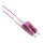 ROLINE LWL-Kabel SLIM 50/125m OM4, LSOH, LC/LC, violett, 2 m