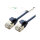 ROLINE GREEN U/FTP Patchkabel Cat.6A (Class EA), LSOH, slim, blau, 1,5 m