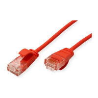 ROLINE GREEN UTP Patchkabel Cat.6A (Class EA), LSOH, slim, rot, 3 m