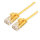 ROLINE GREEN UTP Patchkabel Cat.6A (Class EA), LSOH, slim, gelb, 0,15 m