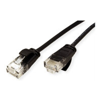 ROLINE GREEN UTP Patchkabel Cat.6A (Class EA), LSOH, slim, schwarz, 1,5 m