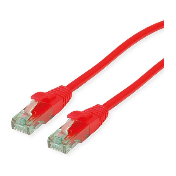 ROLINE RM Patchkabel Cat.6A UTP, rot, 15 m