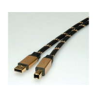 ROLINE GOLD USB 2.0 Kabel Typ A-B 4,5m