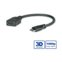 ROLINE HDMI High Speed Kabel mit Ethernet HDMI BU - Mini...