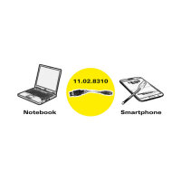ROLINE USB 2.0 Kabel, USB A ST - Micro USB B ST, schwarz,...