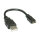 ROLINE USB 2.0 Kabel, USB A ST - Micro USB B ST, schwarz, 0,15 m