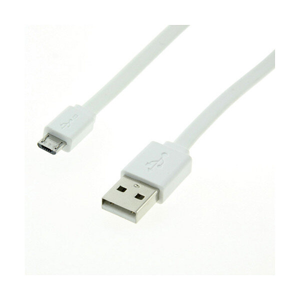 ROLINE USB 2.0 Kabel, USB A ST - Micro USB B ST, wei, 1 m