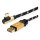ROLINE GOLD USB 2.0 Kabel, USB A ST reversibel - USB C ST gewinkelt, 3 m