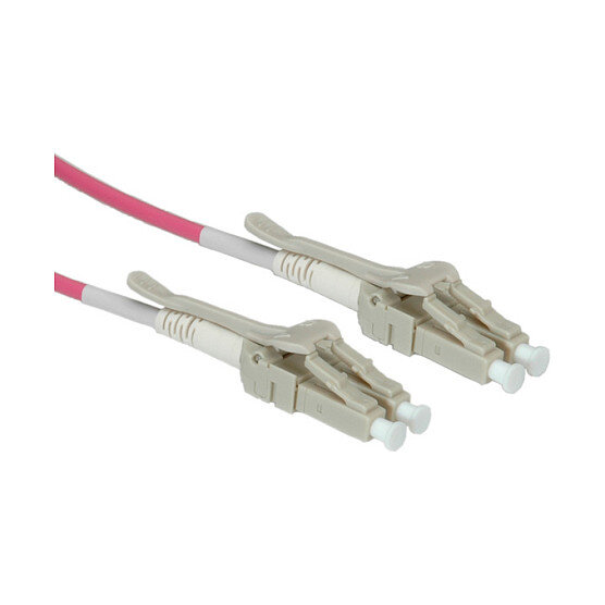 ROLINE LWL-Kabel 50/125um OM4 LC/LC Low-Loss-Stecker fr hohe Dichte violett 10m