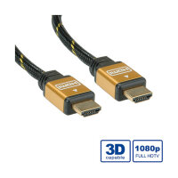 ROLINE GOLD HDMI High Speed Kabel mit Ethernet, 7,5 m