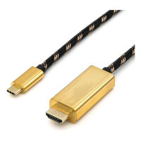 ROLINE GOLD USB Typ C - HDMI Adapterkabel, ST/ST, 1 m