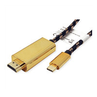 ROLINE GOLD USB Typ C - HDMI Adapterkabel, ST/ST, 2 m