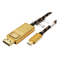ROLINE GOLD USB Typ C - DisplayPort Adapterkabel, v1.2, ST/ST, 2 m