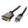 ROLINE Monitorkabel DVI (24+1) - HDMI, ST/ST, schwarz / silber, 1,5 m