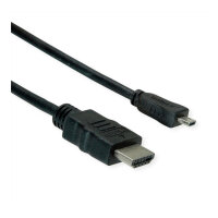 ROLINE GREEN HDMI High Speed Kabel mit Ethernet, HDMI ST - Micro HDMI ST, 2 m