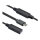 ROLINE USB 3.2 Gen 1 Aktives Repeater Kabel, Typ A - C, schwarz, 10 m