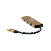 ROLINE GOLD USB 3.2 Gen 1 Hub, 4fach, Typ C Anschlusskabel