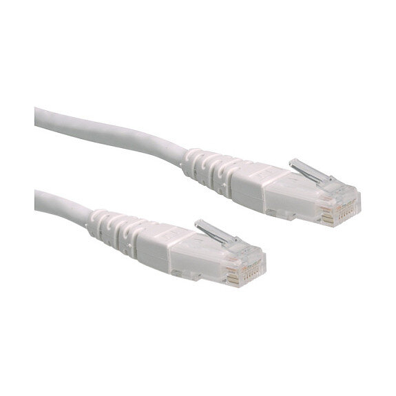 ROLINE Patchkabel Kat.6 Class E UTP weiss 3m